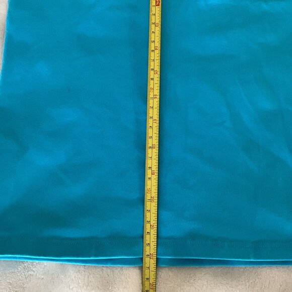 Margarita Supplex Tank Top Size 2 Stretch Comfort Yoga Women’s Turquoise Blue - Picture 6 of 10